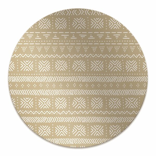 Desk chair mat yellow shape