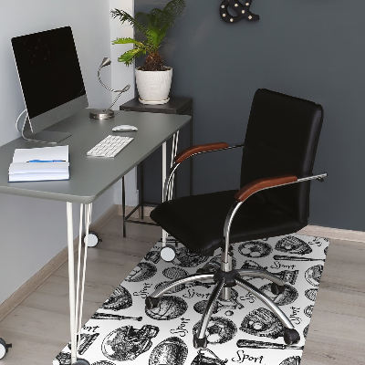 Office chair mat Sports themes