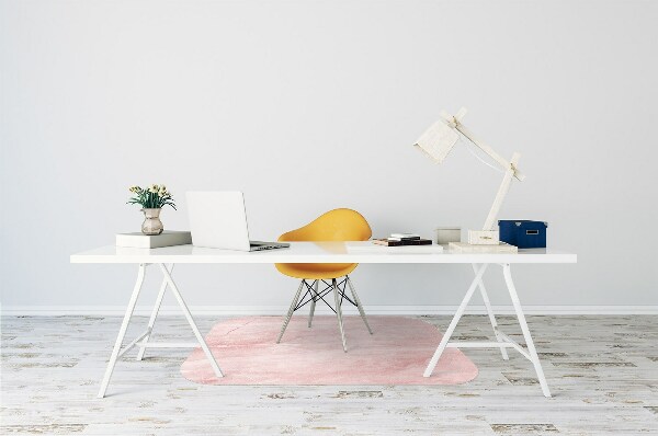 Office chair mat pink texture