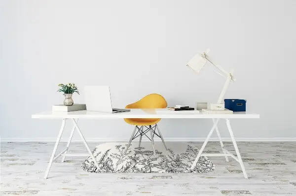 Office chair floor protector A field meadow