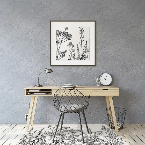 Office chair floor protector A field meadow