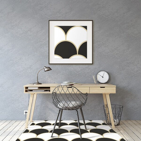 Desk chair mat Fish scales
