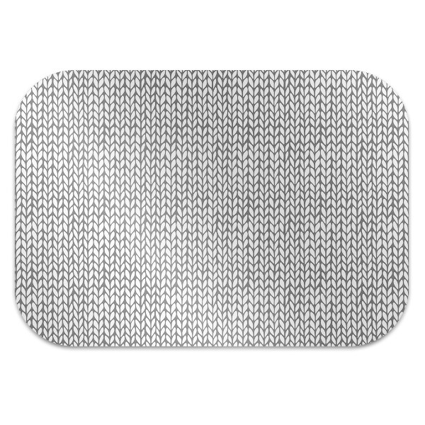Office chair floor protector Herringbone pattern