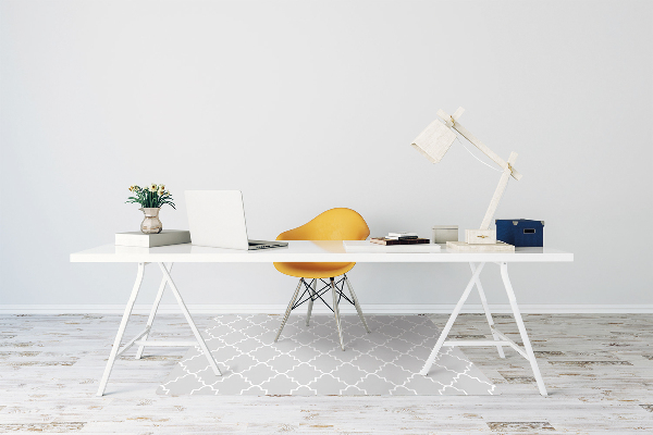 Office chair mat Moroccan pattern