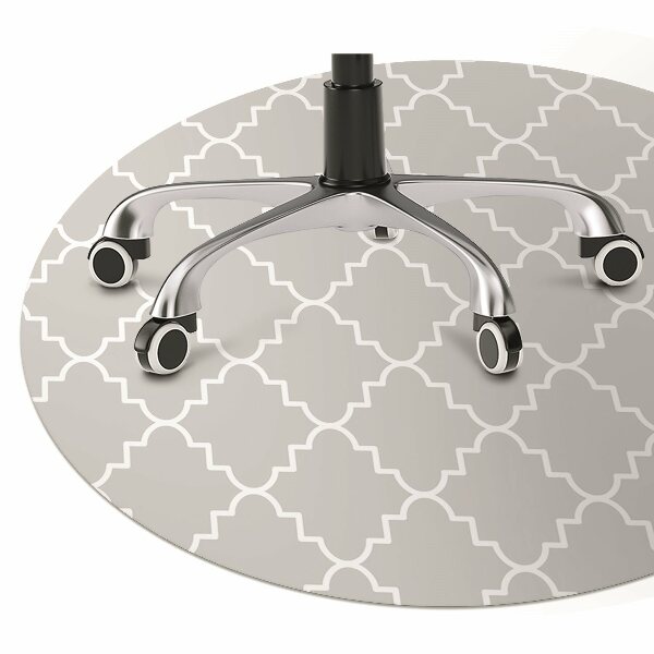 Office chair mat Moroccan pattern