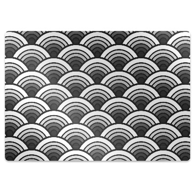 Office chair mat Scallop ombre