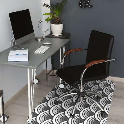 Office chair mat Scallop ombre