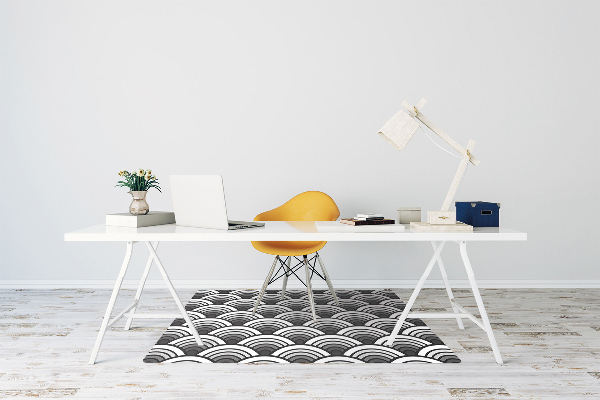 Office chair mat Scallop ombre