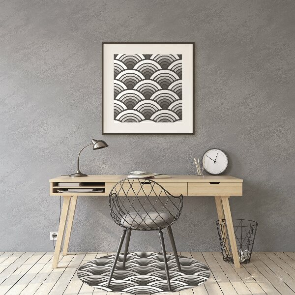 Office chair mat Scallop ombre