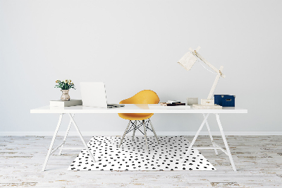 Desk chair mat small dots