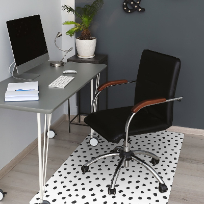 Desk chair mat small dots