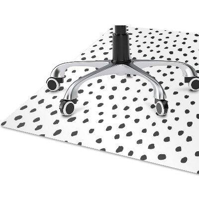 Desk chair mat small dots