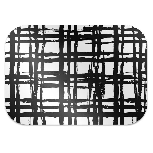 Computer chair mat Plaid pattern
