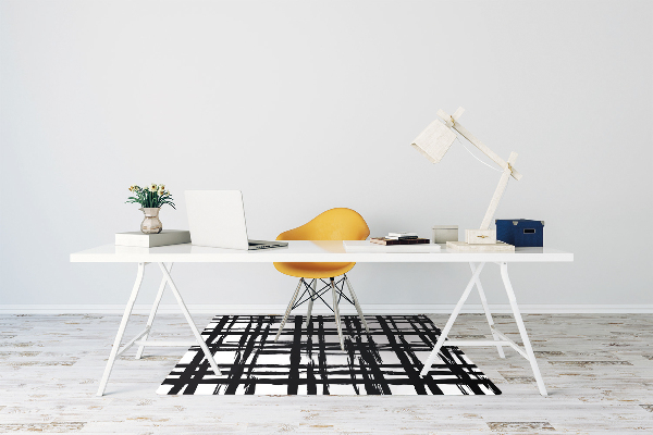 Computer chair mat Plaid pattern