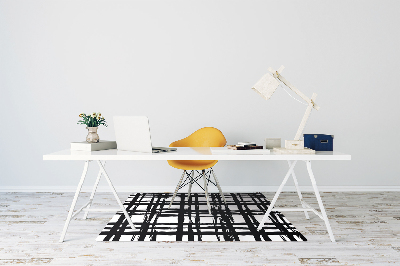 Computer chair mat Plaid pattern