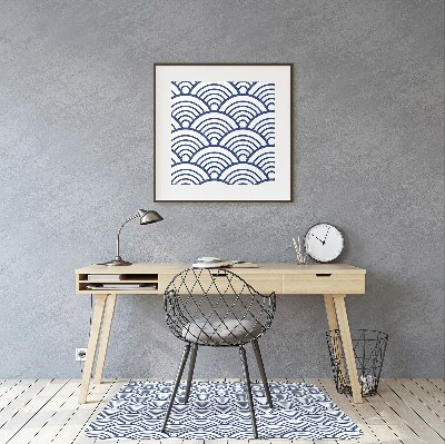 Desk chair mat Scallop