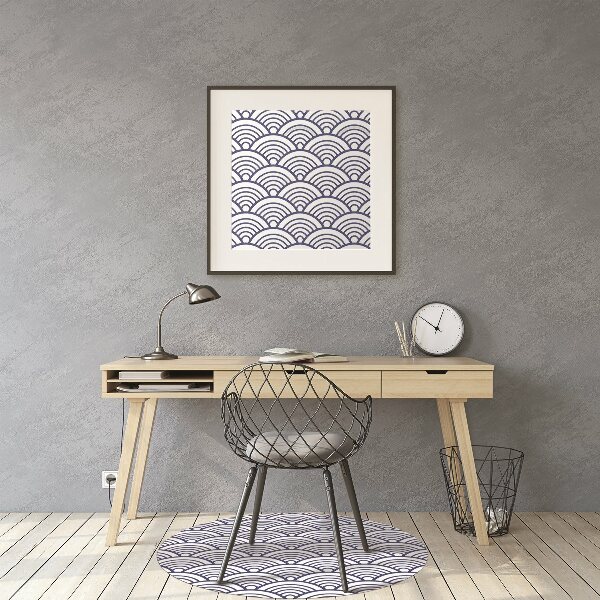 Desk chair mat Scallop