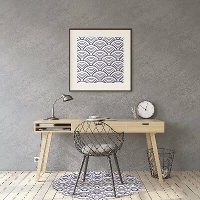 Desk chair mat Scallop