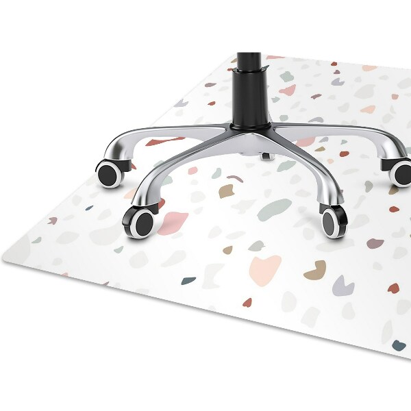 Office chair mat colored spots