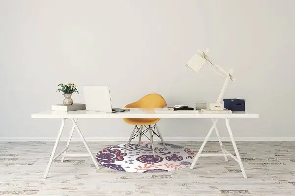 Chair mat abstract flowers