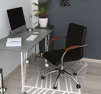 Office chair floor protector Herringbone pattern