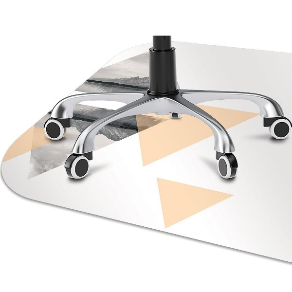 Office chair mat lake landscape