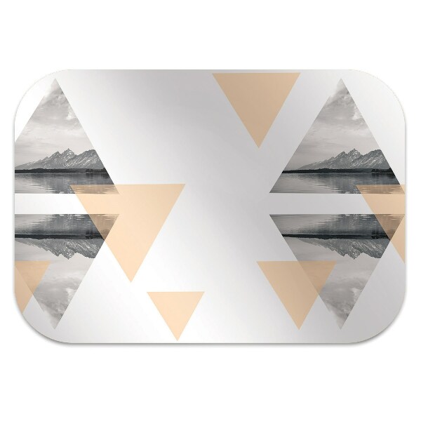 Office chair mat lake landscape