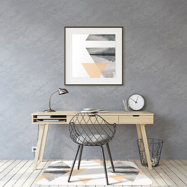 Office chair mat lake landscape