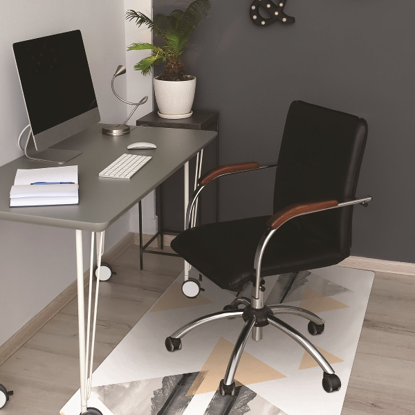 Office chair mat lake landscape