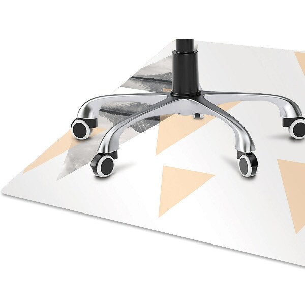 Office chair mat lake landscape