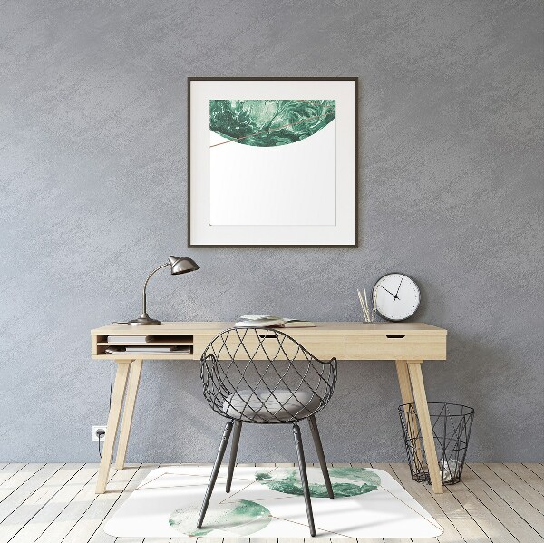 Office chair floor protector marble moons