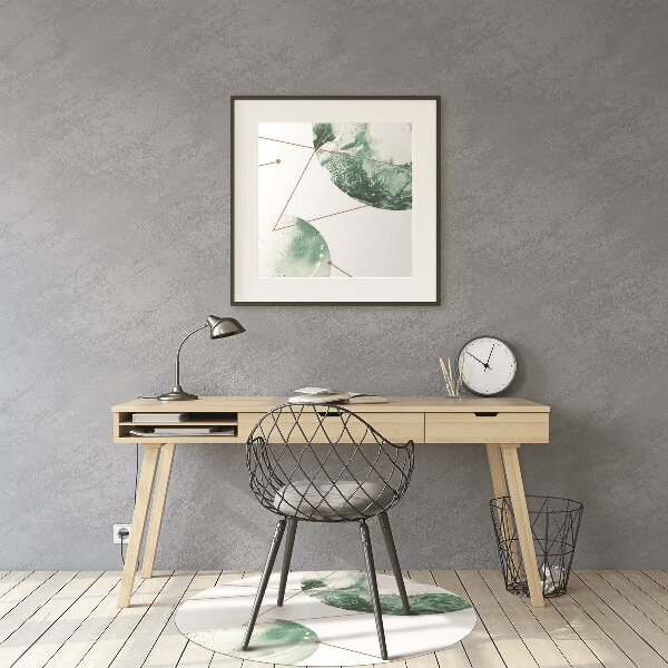 Office chair floor protector marble moons