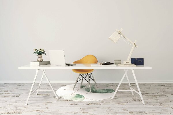 Office chair floor protector marble moons