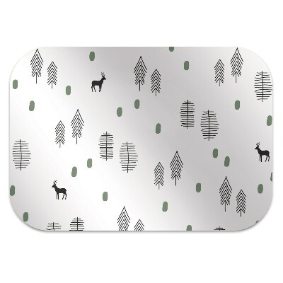 Office chair mat Deer in the forest