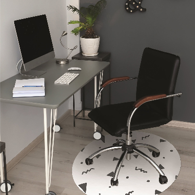 Office chair mat geometric shapes