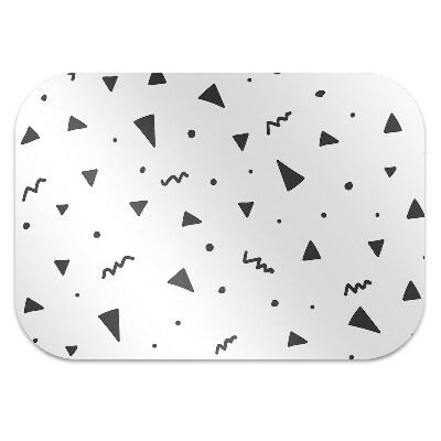 Office chair mat geometric shapes