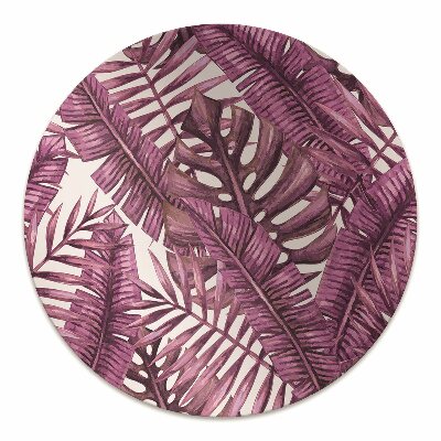 Office chair mat tropical leaves