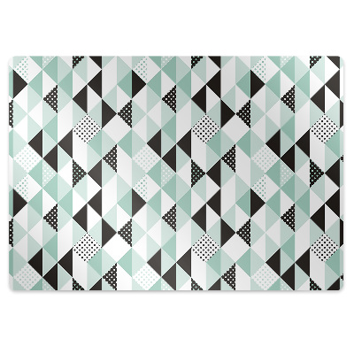 Office chair mat geometric pattern