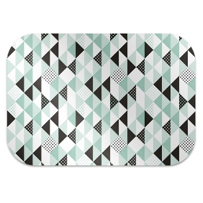 Office chair mat geometric pattern