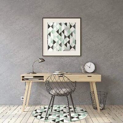 Office chair mat geometric pattern