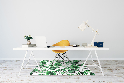 Office chair mat Dots and leaves