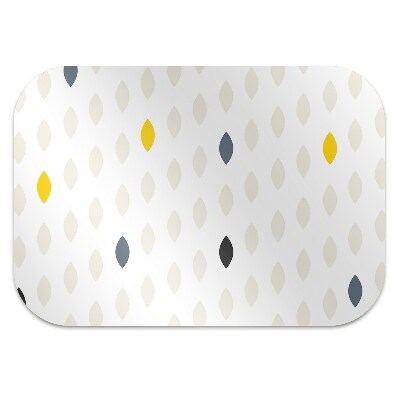 Chair mat floor panels protector colored lemon