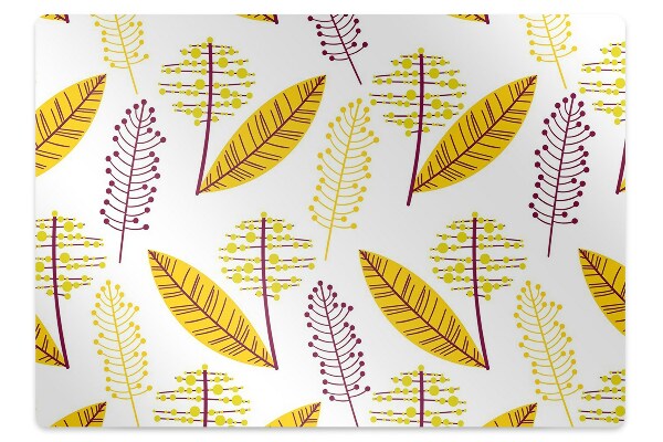 Office chair mat Autumn leaves