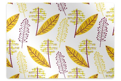 Office chair mat Autumn leaves