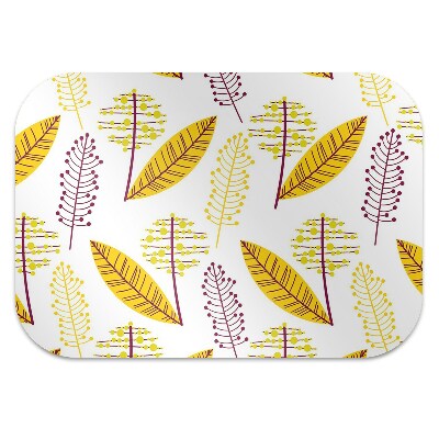 Office chair mat Autumn leaves