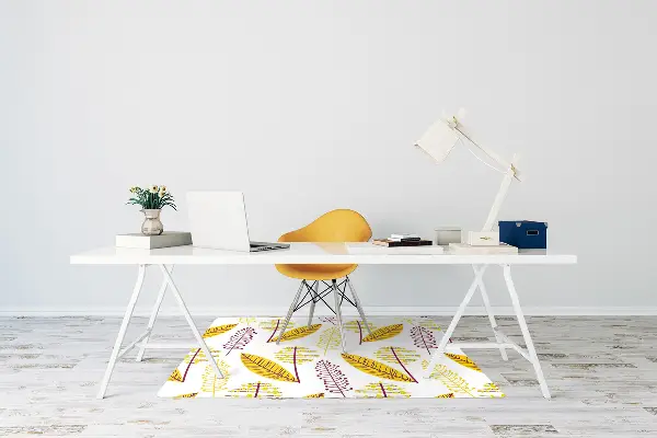 Office chair mat Autumn leaves