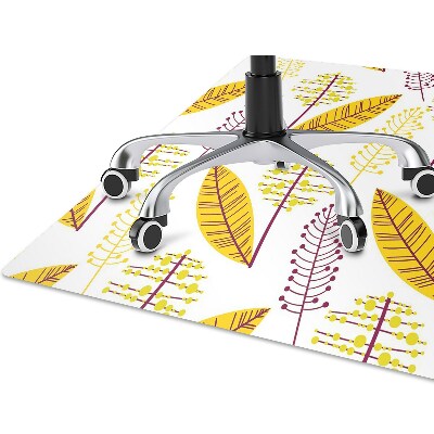 Office chair mat Autumn leaves