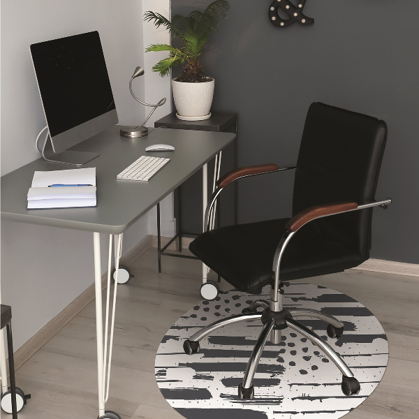 Desk chair floor protector Abstract painting