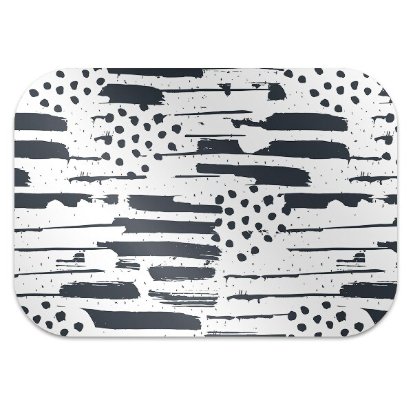 Desk chair floor protector Abstract painting