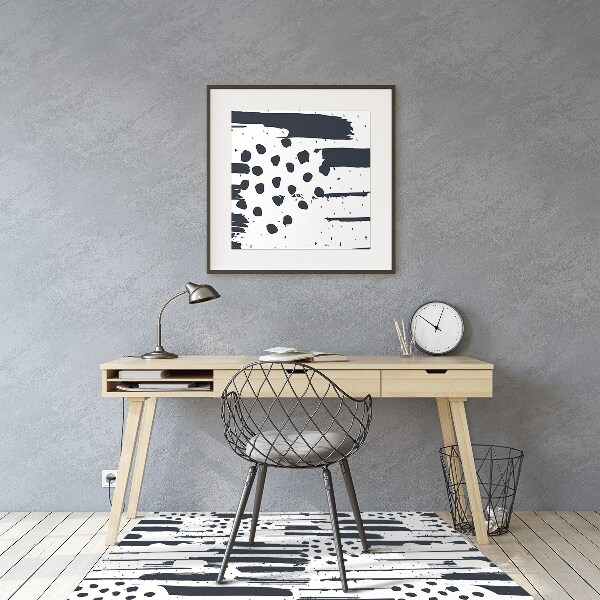 Desk chair floor protector Abstract painting